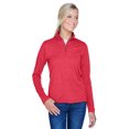 thumbnail image 1 of UltraClub Ladies' Cool & Dry Heathered Performance Quarter-Zip - 8618W, 1 of 4