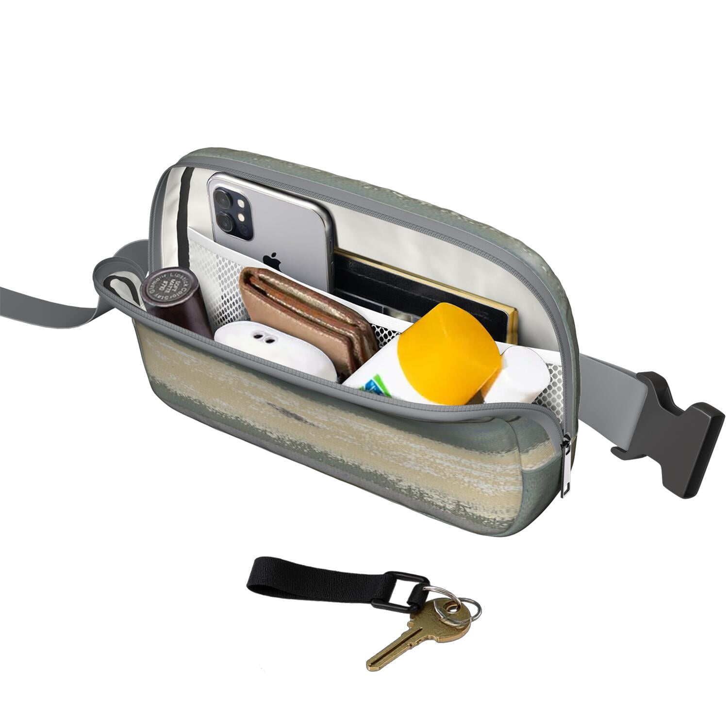 Belt Bag Small Fanny Pack for Commuters Fashion Waist Packs Running Workout Hiking Travel Fanny Pack Abstract Geometry Colorful