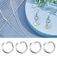 thumbnail image 3 of 500-Piece Open Jump Rings for Jewelry Making, 4mm, Silver, 3 of 3