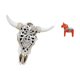 thumbnail image 5 of Escultura Tribal De Cabeza De Toro Y Figura Sueca Para Colgar En La Pared, Ideal Para Dormitorio, Oficina, Estantería, Entrada, Decoración De Armario., 5 of 8