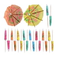 thumbnail image 4 of Sombrillas de papel para cócteles, selecciones de comida, recuerdos de fiesta, mini de papel, palitos de pastel de fruta para piscina, playa, 20 piezas, 4 of 8