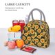 thumbnail image 5 of Balery Vintage Black Plaid Sunflower Bolsa de Almuerzo para Mujeres, Caja de Almuerzo, Bolsa de Almuerzo Pequeña Impermeable, Tote de Almuerzo Reutilizable con Gran Capacidad, 5 of 6