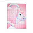 thumbnail image 2 of Couverture lestée 5 lb pour enfant Émoji Licorne, 2 of 5