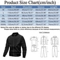 thumbnail image 3 of Daolelai Men's Baseball Jacket Solid Color Jacket Long Sleeve Collarless Coat, 3 of 5
