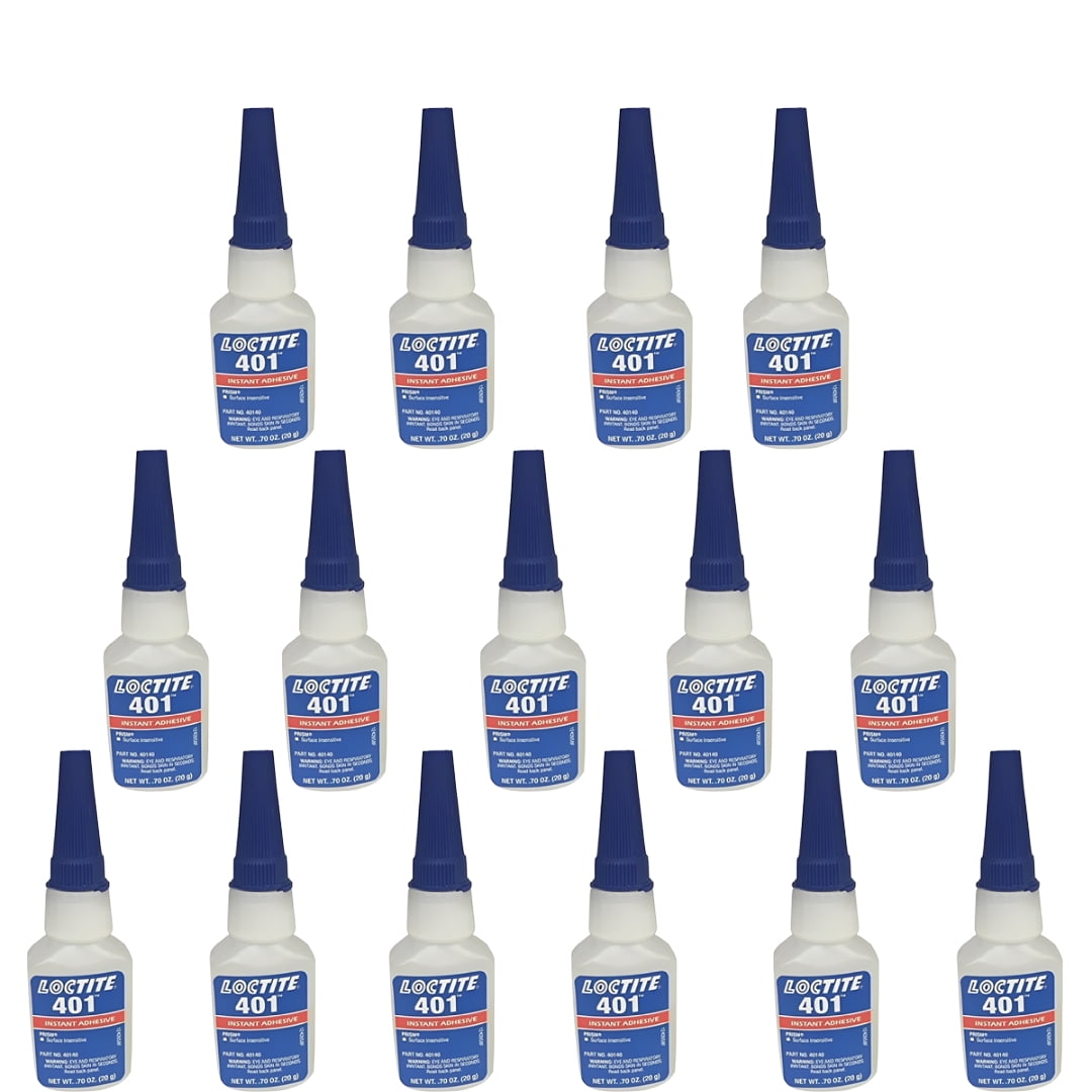 Loctite 401 Super Glue For Metal, Rubber, Ceramic Leather 15Pack 20g