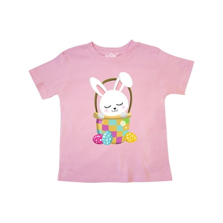 

Inktastic Easter Bunny Little Bunny Easter Eggs Basket Gift Toddler Boy or Toddler Girl T-Shirt