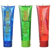 3 pack Kidsmania Ooze Tubes! Oozing Delicious Flavors - Blue Raspberry, Cherry, Green Apple! 4oz each