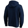 thumbnail image 3 of Men's Navy Tampa Bay Buccaneers Banner Wave Fitted Pullover Hoodie, 3 of 3