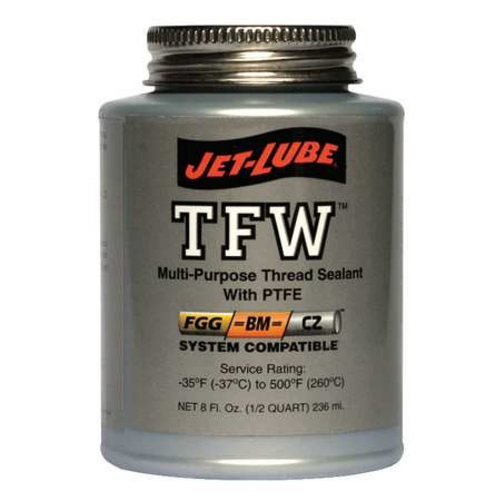 JETLUBE 24002 Pipe Thread Sealant,1/2 pt.,White