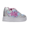 thumbnail image 3 of Tenis Niña Manchitas Casual Ajustable plateado 15, 3 of 5