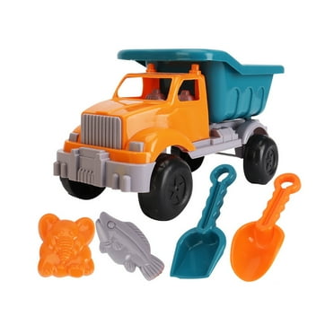BESTSKY Kids Beach Sand Toy Set,Durable Construction Truck,Shovel,and Bucket Play Kit for Creative Outdoor Fun