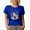 Royal Blue, variant on Stay Cozy with Watercolor Fox & Winter or Christmas Season Gift, Royal Blue T-Shirt, XL