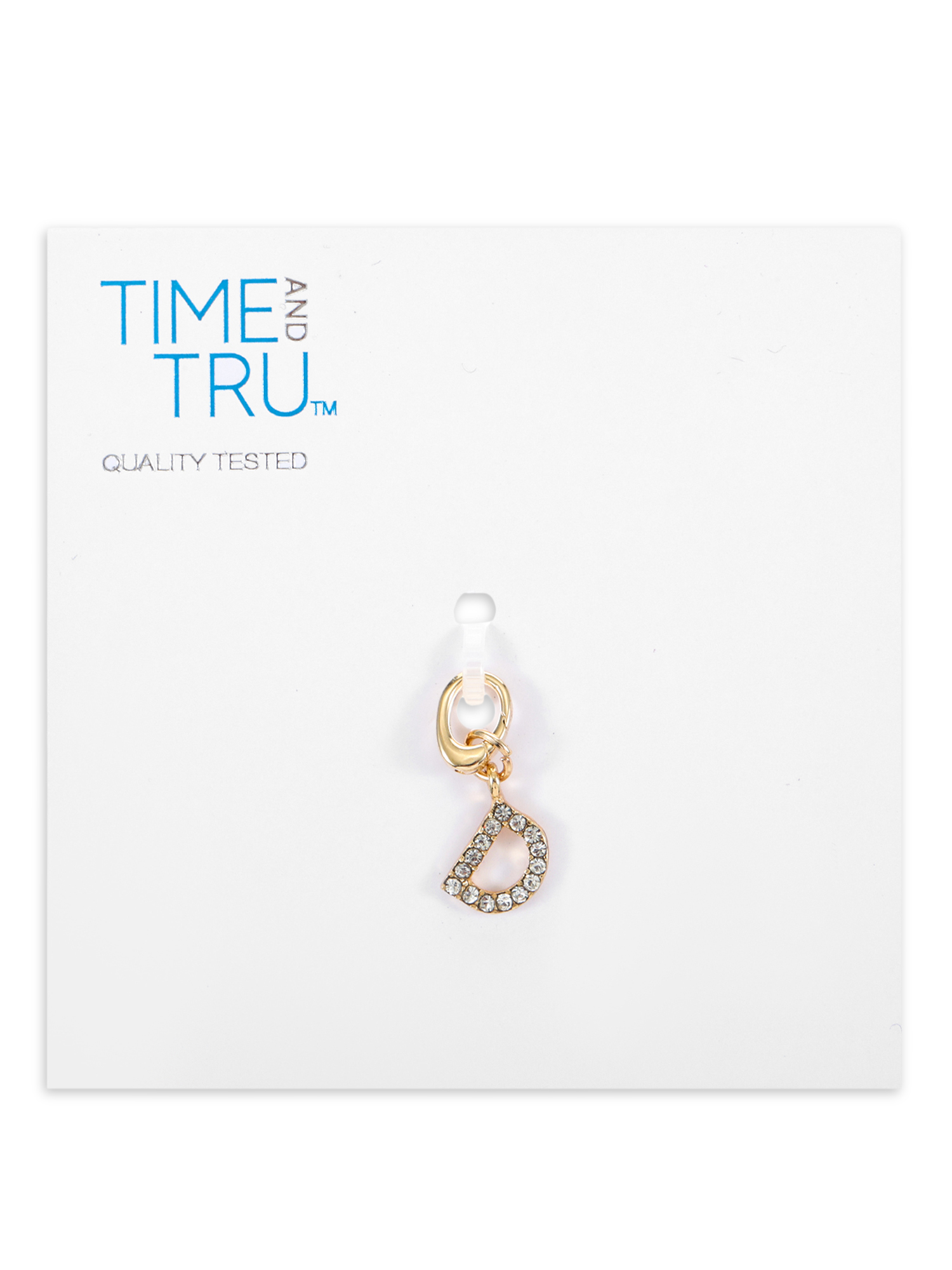 Time and Tru Women's Goldtone Initial Letter Charm, 1 Piece