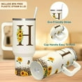 thumbnail image 6 of Personalized Sunflower Monogram Cup for Women, Mom, Wife, Boss Lady, Coworkers-Custom 40oz Tumbler with Handle- Unique Birthday, Christmas, Boss Day Gift for Her, 6 of 7