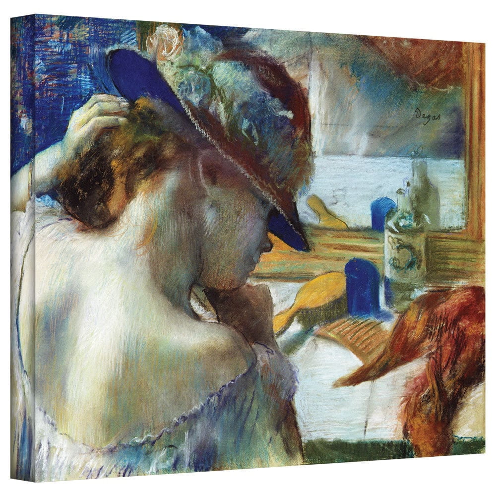 Edgar Degas "In Front of the Mirror" Gallery-wrapped Canvas Art