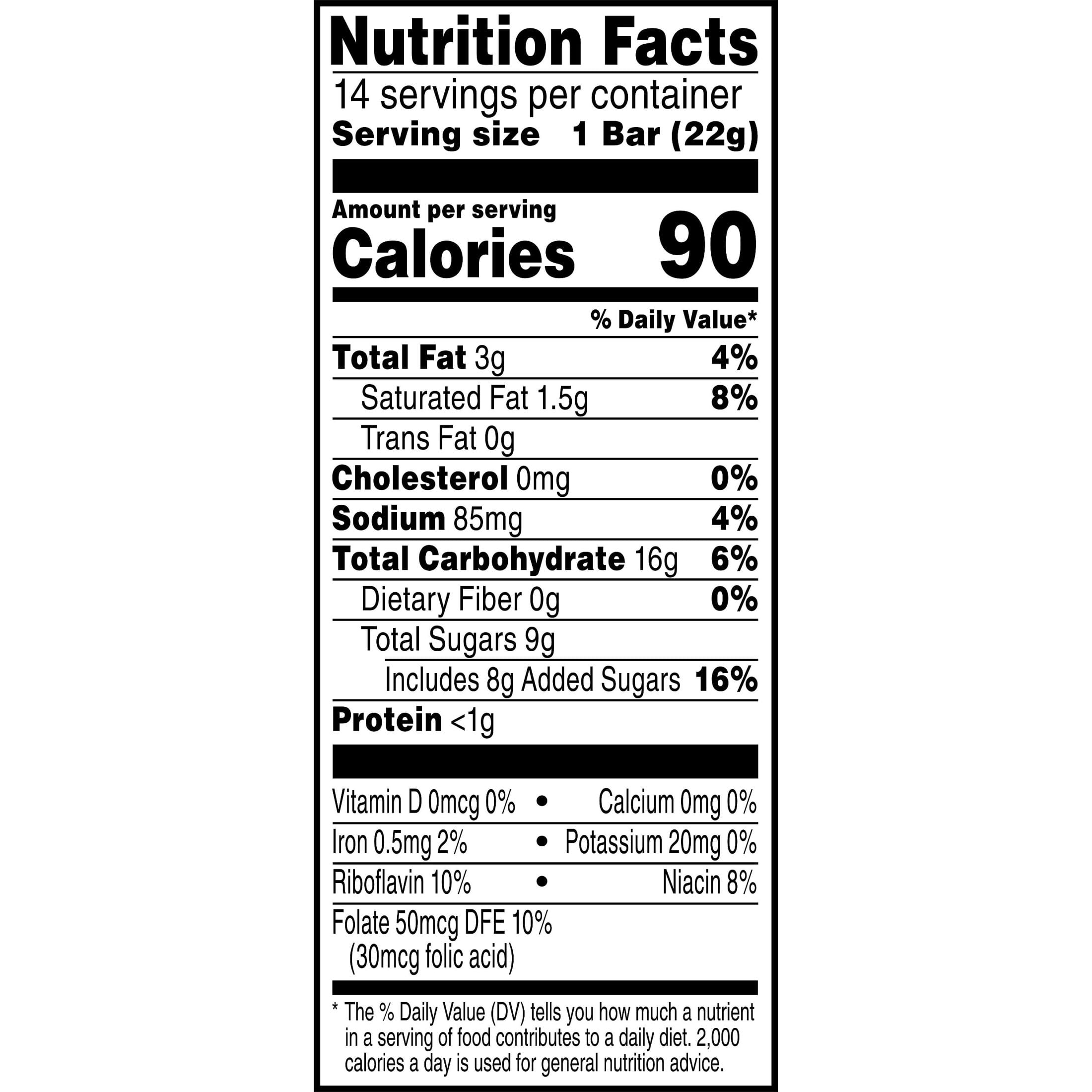 Rice Krispies Treats Cookies'n'Creme Chewy Marshmallow Snack Bars, Kids Snacks, 10.9 oz, 14 Count