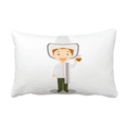 thumbnail image 1 of Coussin Décoratif Chapeau Blanc Colombie Dessin Animé, 1 of 3