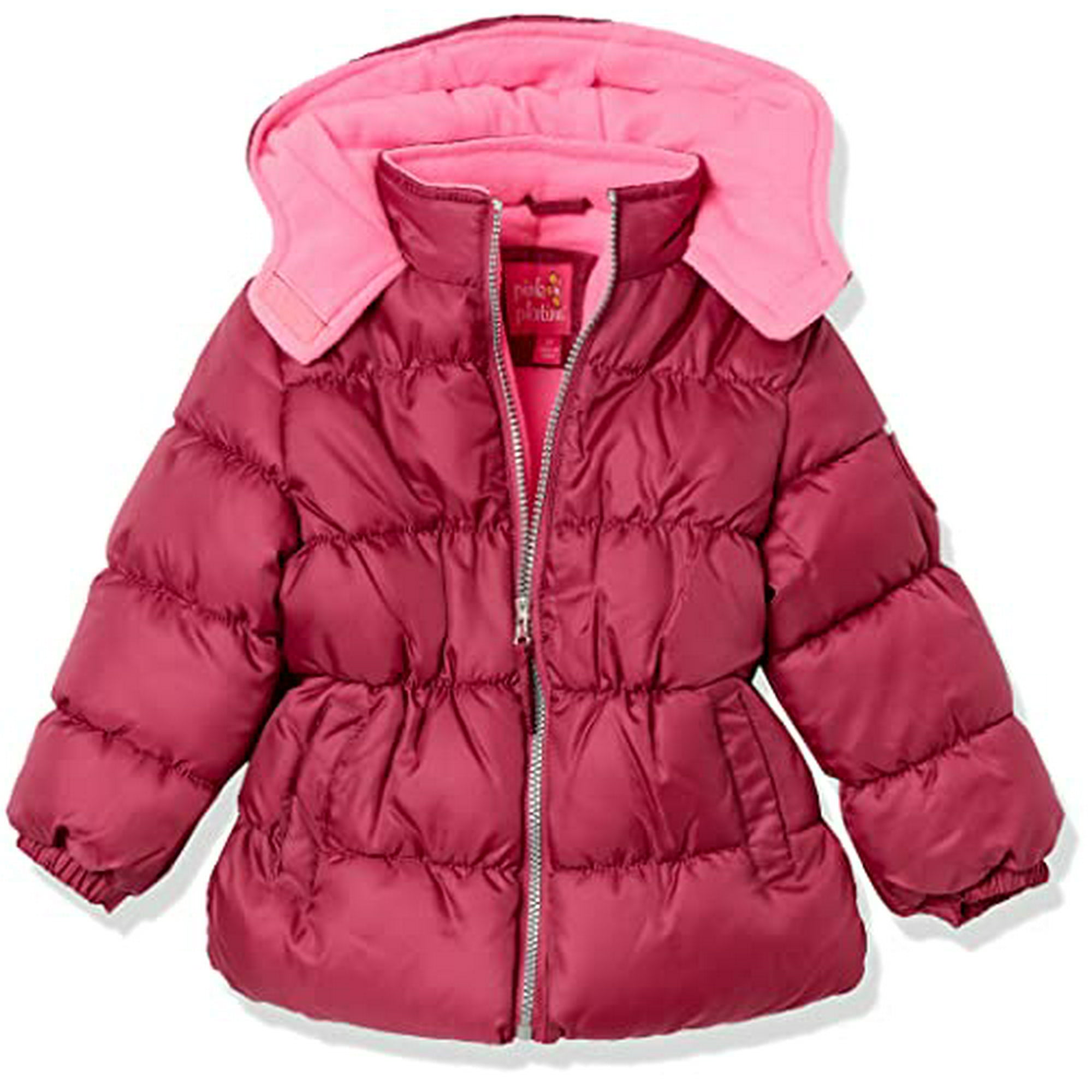 See Pic Pink Platinum Girls Hooded Puffer Jacket Berry 3t Other
