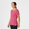 thumbnail image 4 of Wink Knits and Layers Women's Silky Knit Short Sleeve Tee, Papaya, 2X, 4 of 7