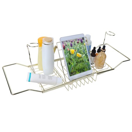 Ccdes Tub Reading Shelf,Carbon Steel Bathtub Tray ...