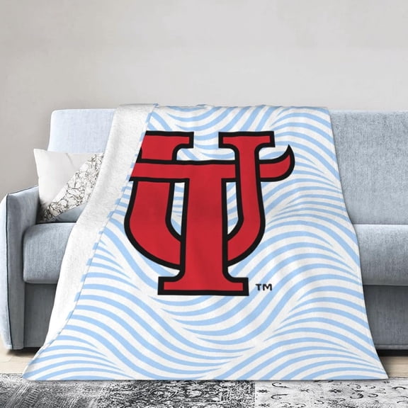 University of Tampa Fleece Blanket, Very Soft Microfiber Flannel Blanket for Couch Warm and Cozy for All Seasons