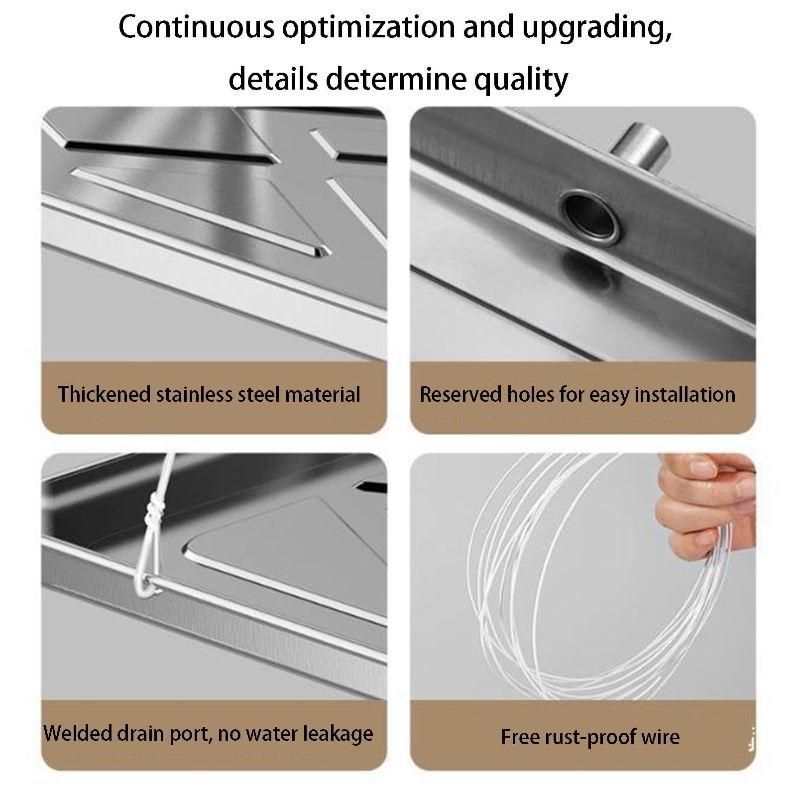 Air Conditioner Water Drip Tray, Stainless Steel Condensate Drain Tray ,for Split Air Conditioning Heat Pump Systems Indoor and Outdoor Use