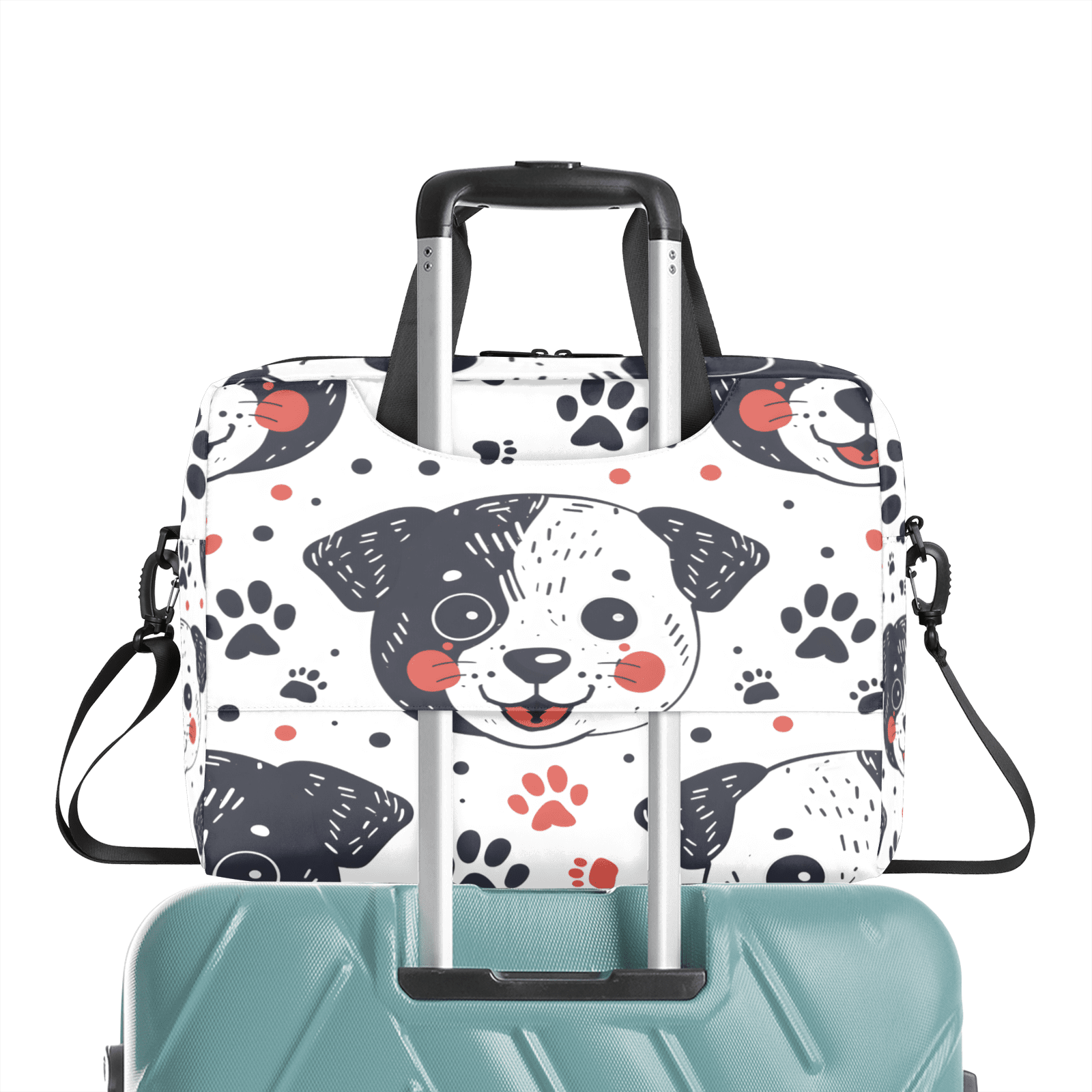 Herdesigns Funny Dog Laptop Bag for Women Men, Computer Case Briefcase Messenger Bags, 15-15.6 inch Laptop Sleeve Shoulder Bag
