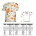 thumbnail image 2 of Floral Colorful Flower Womens Tops Women's Fashion Casual Short Sleeve Flower Print Round Neck Pullover Top Blouse, 2 of 6