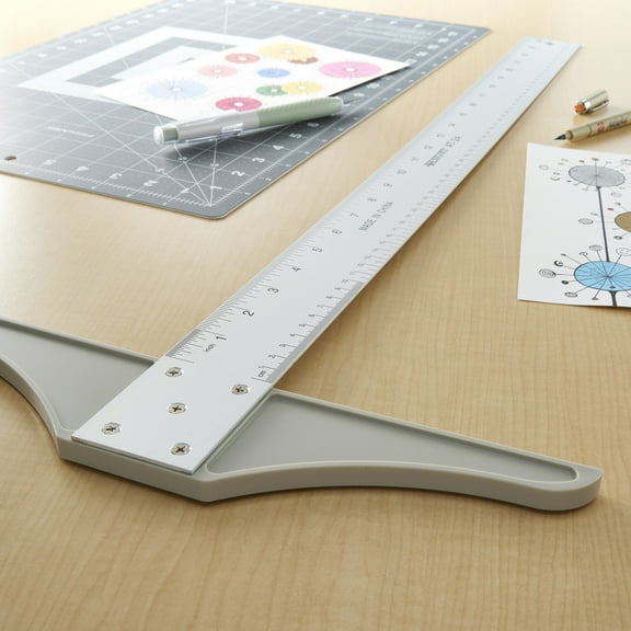 Artist's Loft 24" T-Square Ruler by Westcott - Aluminum Ruler for Sketching, Drafting, and Drawing - 1 Pack