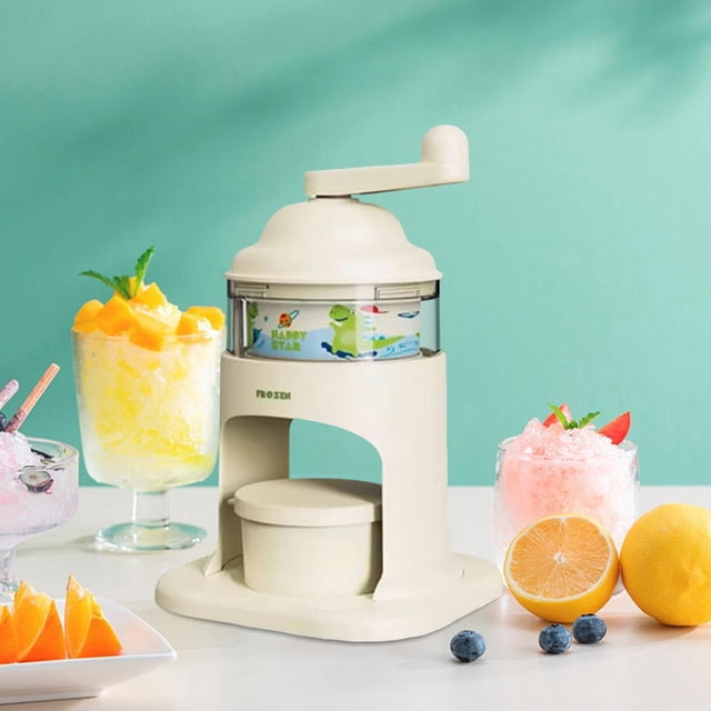 Ice Crusher Machine Portable Hand Shaved Ice Machine for Bars Indoor Camping