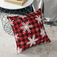 thumbnail image 5 of Red Christmas Tree Throw Pillow Covers 18x18 Inch Set of 2 Winter Xmas Outdoor Decorative Pillows Cover Holiday Farmhouse Linen Cushion Case for Bed Couch Sofa Decor, 5 of 6