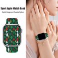 thumbnail image 5 of Correa De Reloj Con Diseño De Árbol De Navidad Compatible Con Apple Watch De 38 Mm, 40 Mm, 41 Mm, 42 Mm, 44 Mm, 45 Mm, 49 Mm, Para Mujeres, Hombres, Regalos, Pulseras Deportivas De Silicona, Correa Pa, 5 of 5