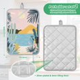 thumbnail image 6 of Yayeee Pot Holders Kitchen Heat Resistant with Pocket 7"x9.8" Cotton Oven Cooking Hot Pads, Boho Style Sun, 6 of 7
