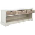 thumbnail image 4 of SAFAVIEH Landers Solid Classic 3 Drawer Storage Bench, Distressed White, 4 of 12