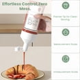 thumbnail image 5 of Three Packs Plastic Sauce And Condiment Squeeze Bottles With Lid Ideal For Kitchen Storage Easy To Use Versatile Dispenser Set, 5 of 7