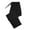 Black, variant on VEKDONE Elastic Drawstring Casual Pants Women Solid Color Linen High Waisted Straight Trousers Summer Loose Fit Plus Size Ankle Pant with Pockets Army Green S