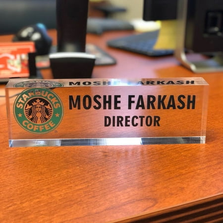 Desk Name Plate Personalized Title Logo On Premium Clear Desk Name Plate Personalized Title Logo On Premium Clear Acrylic Glass Block Custom