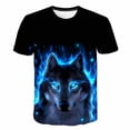 thumbnail image 2 of Animal Lobo camiseta para niños estampado niños Harajuku 3D camiseta verano niños manga corta niñas camiseta dibujos animados bebé T-Shirts11T Gao Jinjia LED, 2 of 2