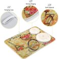 thumbnail image 3 of GZHJMY Paris Vintage Poster Eiffel Tower Absorbent Dish Drying Mat Microfiber Kitchen Countertop Table Protector Multi-Purpose Counter Rack Sink Drainer Pad (16" x 18"), 3 of 6