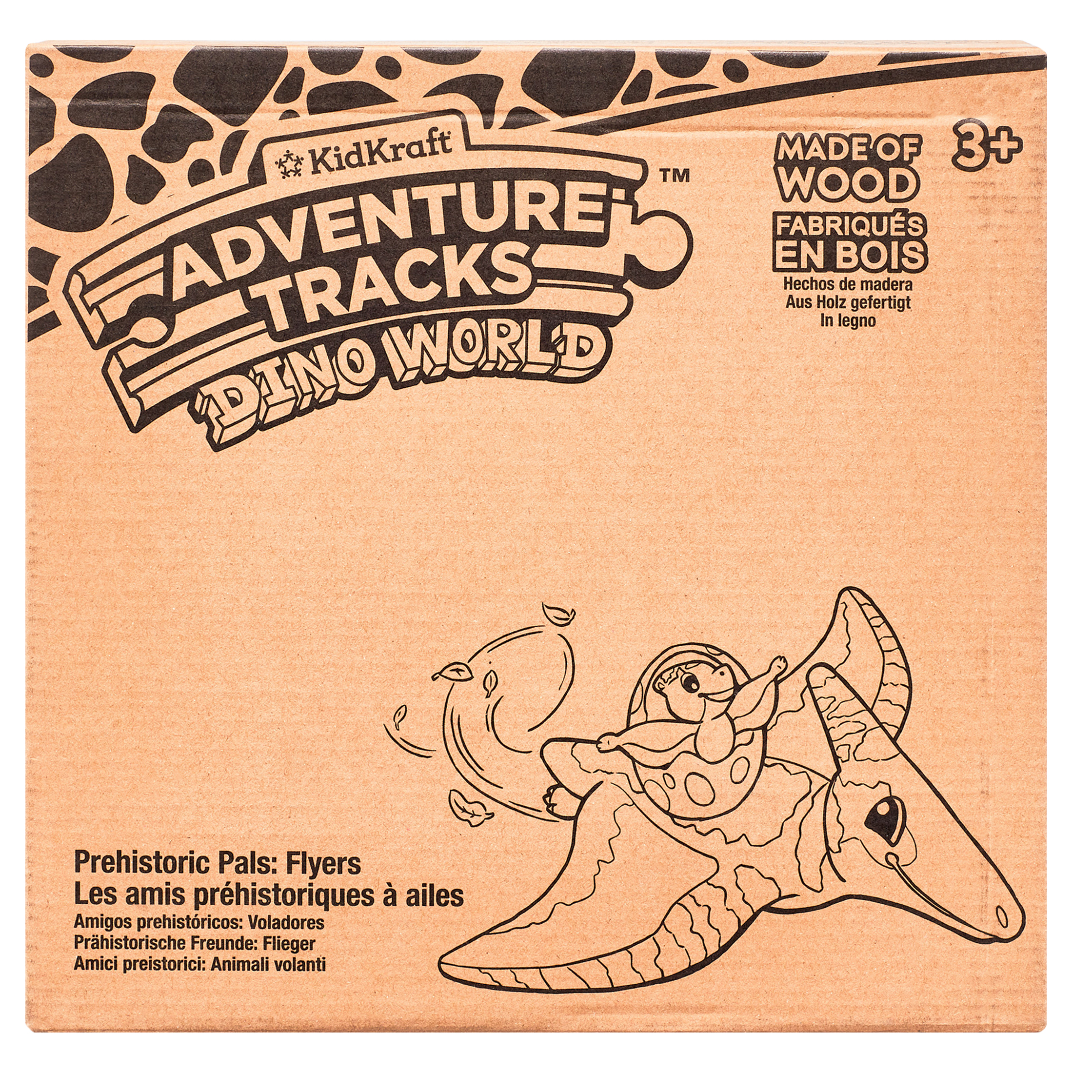 KidKraft Adventure Tracks™: Dino World Prehistoric Pals: Plane Vehicle Playset (4 Pieces) - image 2 of 7