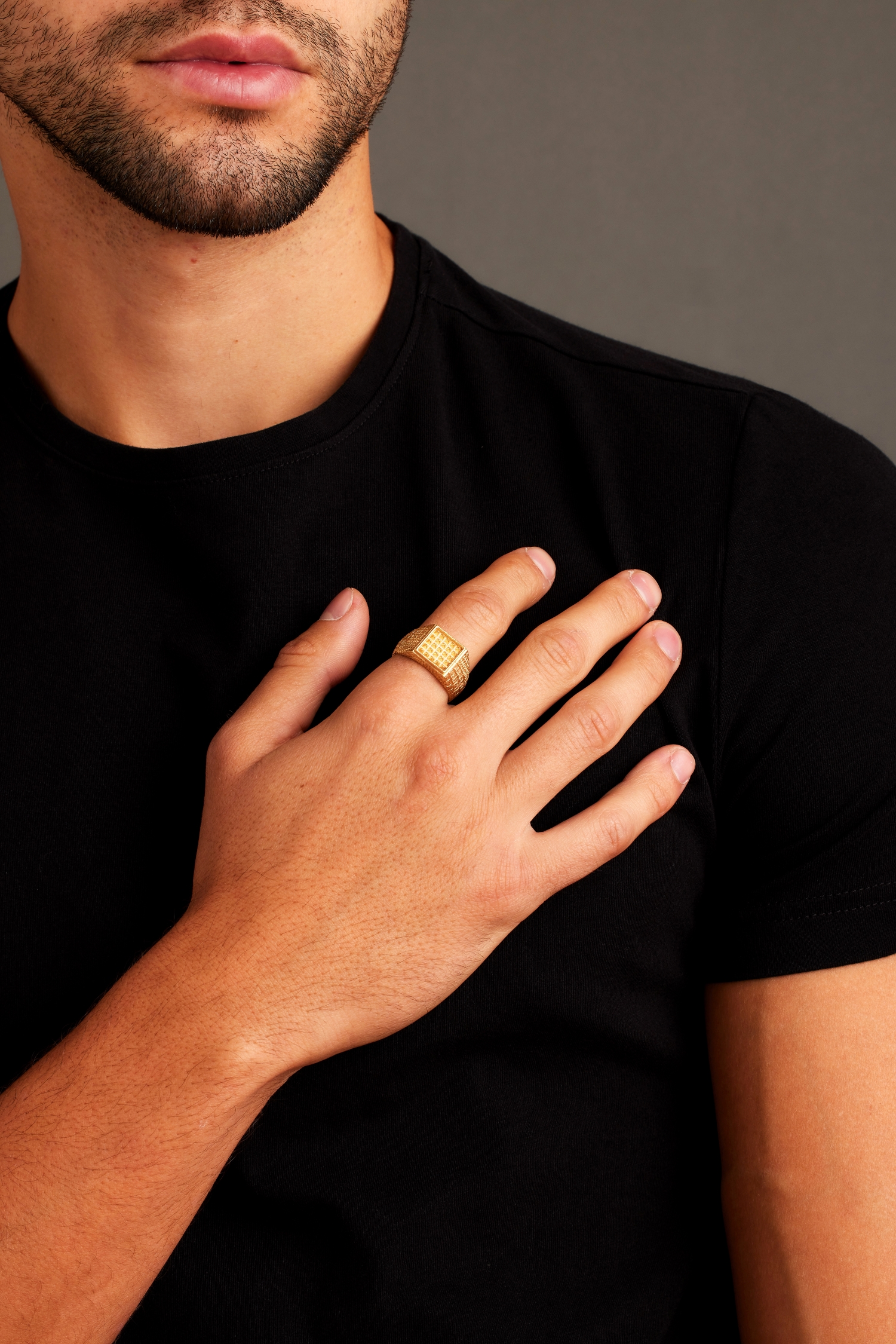 Bella by Thorne Crusher Adult Ring, Silver- 8, (Unisex)