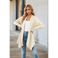 thumbnail image 4 of Cárdigan para Mujer, Elegante, Informal, de Larga, Abierto, Color Albaricoque, Talla S, 4 of 6
