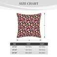 thumbnail image 4 of Fotbe Strawberry Pattern Velvet Decorative Throw Pillow Covers with Elegant Piping, Soft Plush Cushion Cover for Sofa, Bed, Car, Office-16"x16", 4 of 8