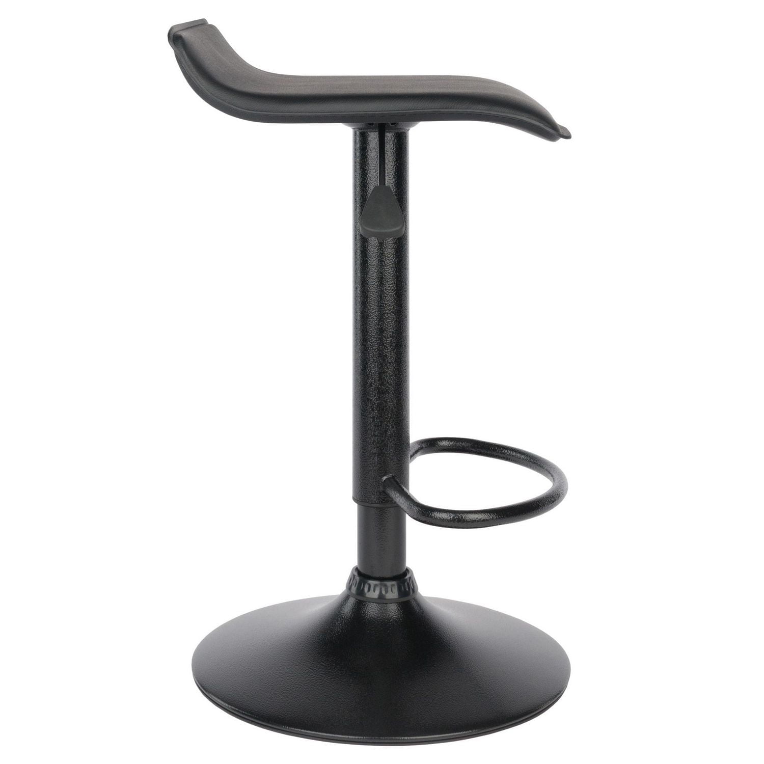 Winsome Obsidian Adjustable Swivel Stools, 2-Pc Set, Black