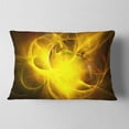 thumbnail image 2 of Designart Dark Yellow Nebula Star - Abstract Throw Pillow - 12x20, 2 of 5