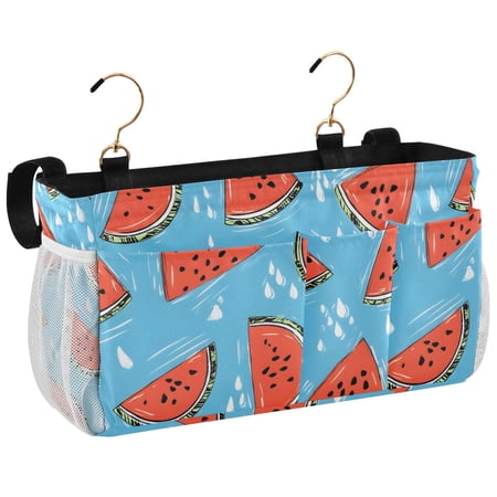 Ryvnso Bedside Caddy Watermelon Cute Bedside Storage Bag Hanging Organizer