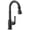 Matte Black, variant on Delta Broderick: Single Handle Pull-Down Bar/Prep Faucet