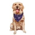 thumbnail image 5 of Daiia Christmas Purple Snowflakes Pattern Pet Scarf for Dogs and Cats – Soft & Breathable Bandana, Comfortable Pet Accessory for Everyday Wear, 5 of 6