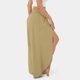thumbnail image 5 of ICHUANYI ClearanceWomen's Spring And Color Elastic Waist Cotton Leggings Casual Pants(Khaki, L) ICHUANYI WER20232080503700, 5 of 7