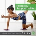 thumbnail image 2 of Gaiam Yoga Knee Pads, Purple, 2 Pack, 2 of 4